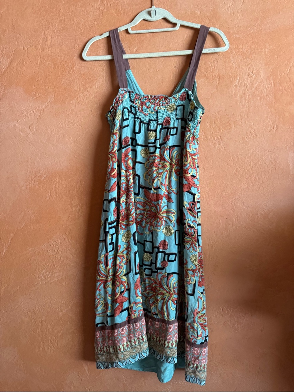 Hale Bob 100% Silk Printed Boho Dress Size Small - Picture 6 of 9